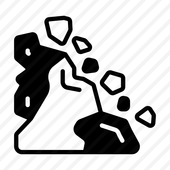Landslide, Warning, Rocks, Slope, Danger preview