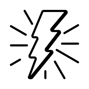 Lightening, Bolt, Electric, Power, Energy icon