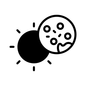 Solar, Eclipse, Sun, Moon, Astronomy icon