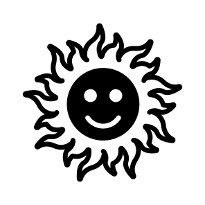 Sunny, Weather, Sun, Summer, Bright icon