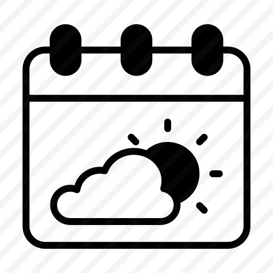 Weather, Calendar, Forecast, Partly Sunny preview