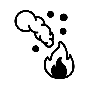Wildfire, Fire, Flames, Heat, Smoke icon