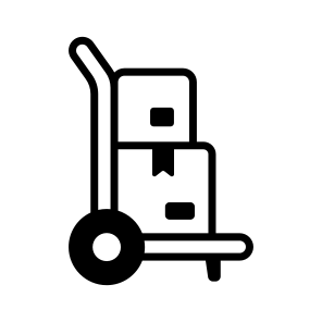 Cart, Dolly, Trolley, Warehouse, Logistics icon