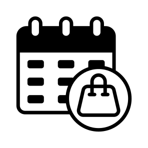 Day, Calendar, Date, Offer, Bag icon