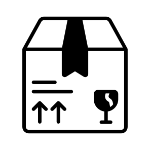 Fragile, Order, Logistics, Freight, Cargo,,, icon