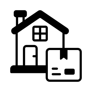 Home, House, Door, Building, Logistics icon