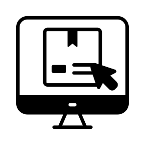 Order, Delivery, Parcel, Product, Click icon