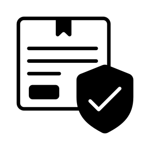 Safe, Secure, Protection, Shield, Logistics icon