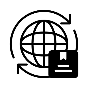 Worldwide, Global, International, Logistics, Freight icon