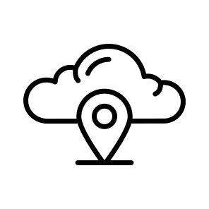 Cloud, Location, Gps, Geolocation, Forecast icon