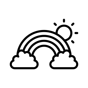 Rainbow, Weather, Summer, Spring, Beauty icon