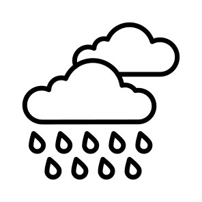 Rainy, Weather, Forecast, Cloudy, Drizzle icon