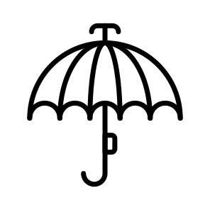 Rainy, Weather, Umbrella, Rain, Precipitation icon