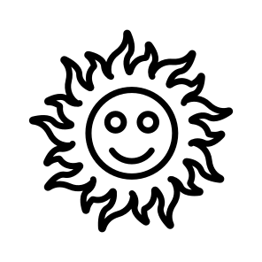 Sunny, Weather, Sun, Summer, Bright icon