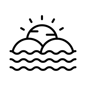 Sunset, Sunrise, Weather, Ocean, Forecast,,, icon