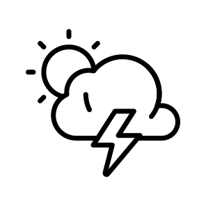 Thunderstorm, Storm, Weather, Rainy, Lightening icon