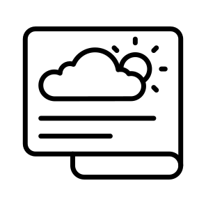 Weather, Report, Forecast, Cloud, Sun icon