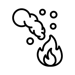Wildfire, Fire, Flames, Heat, Smoke icon