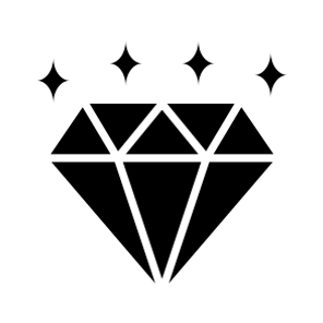 Diamond, Gem, Jewel, Gemstone, Crystal icon