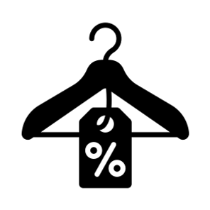 Sale, Discount, Offer, Shopping, Hanger icon