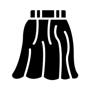 Skirt, Pleats, Apparel, Clothing, Wearable icon