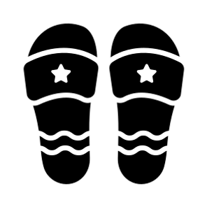 Slippers, Shoes, Footwear, Footgear, Apparel icon