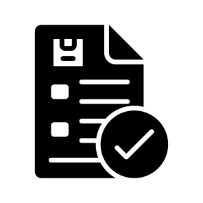 Confirmation, Verification, Statement, Logistics, Freight icon