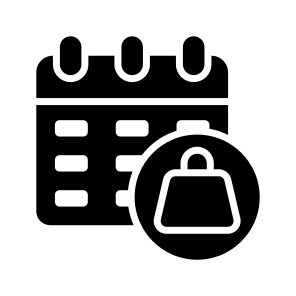 Day, Calendar, Date, Offer, Bag icon