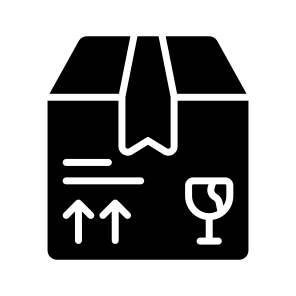 Fragile, Order, Logistics, Freight, Cargo,,, icon