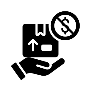 Free, Hand, Logistics, Freight, Cargo icon