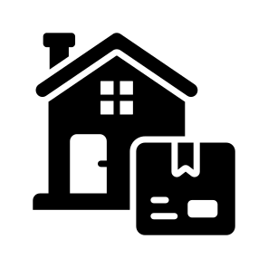 Home, House, Door, Building, Logistics icon