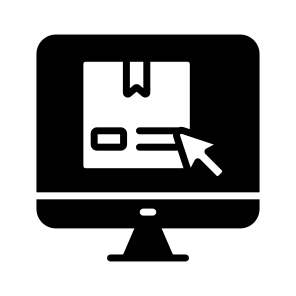 Order, Delivery, Parcel, Product, Click icon