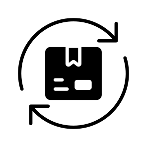Return, Back, Logistics, Freight, Cargo icon