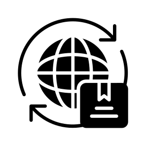 Worldwide, Global, International, Logistics, Freight icon