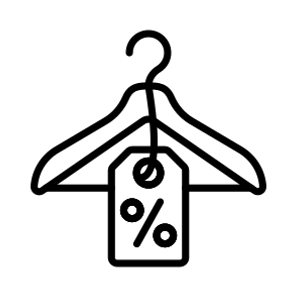 Sale, Discount, Offer, Shopping, Hanger icon