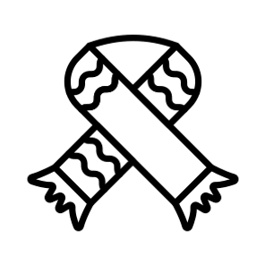 Scarf, Shawl, Muffler, Stole, Snood icon