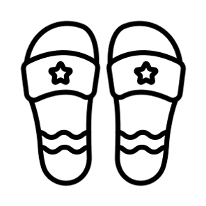 Slippers, Shoes, Footwear, Footgear, Apparel icon