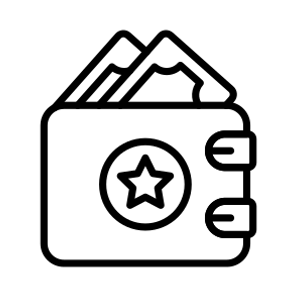 Wallet, Purse, Billfold, Notecase, Apparel icon