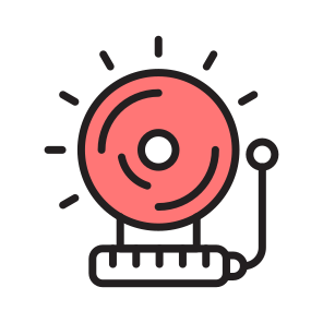 Alarm, Ringer, Knell, Alert, Warning icon