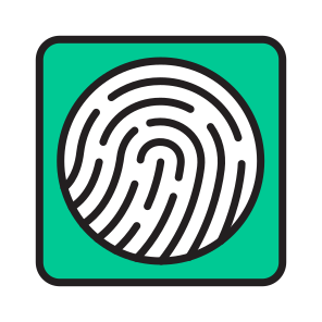 Biometric, Fingerprint, Scanning, Recognition, Identification icon