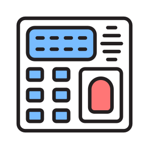Biometric, Machine, Device, Scanner, Attendance icon