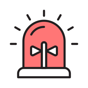 Buzzer, Siren, Hooter, Alert, Light icon