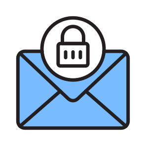 Email, Mail, Communication, Lock, Communication icon