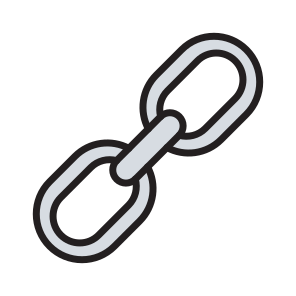 Link, Hyperlink, Textlink, Backlink, Linkage icon
