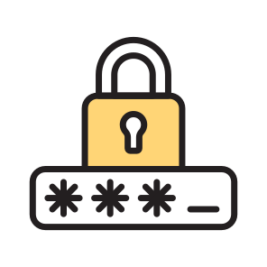 Login, Lock, Latch, Password, Pin icon