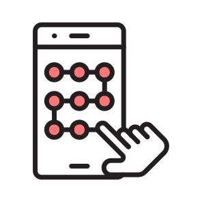 Pattern, Passcode, Unlock, Sequence, Mobile icon