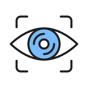Security, Safety, Protection, Eye, Scan icon