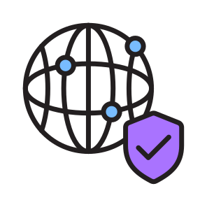 Shield, Connection, Network, Web, Browser icon
