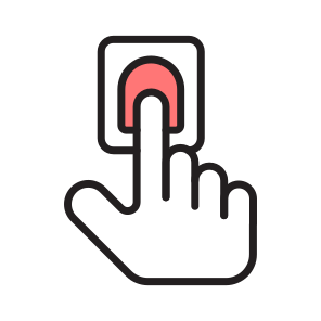 Touch, Tap, Press, Swipe, Interaction icon