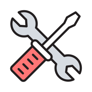 Troubleshooting, Help, Service, Support, Security icon